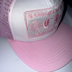 Pink and White Trucker Hat